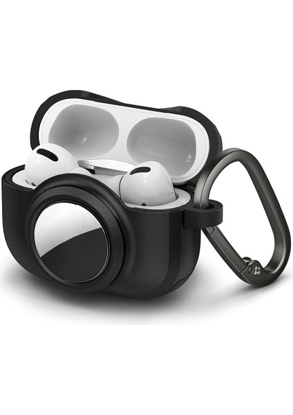 Airpods Pro (1. Nesil) / Airtag Için Kılıf Tag Armor Duo Black - ACS03167