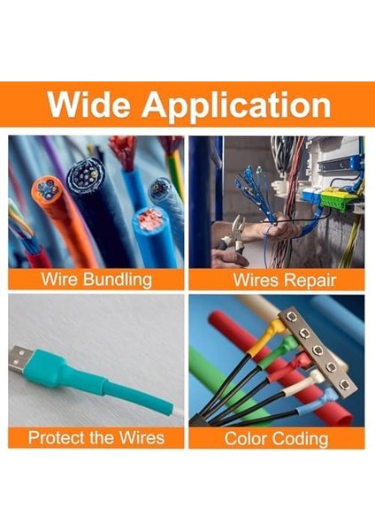 560 Parça Isıyla Daralan Makaron Seti, Kutulu, Renkli, Farklı Çaplarda Isıyla Büzüşen Kablo Koruma Kılıfı, Elektrik Yalıtım Kiti, Su Geçirmez, Alev Geciktirici, Kablo Onarım ve Izolasyonu fiyatları