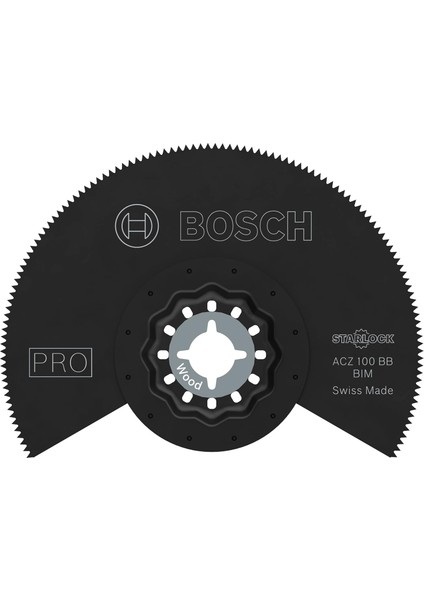 1x Pro Acz 100 Bb Starlock Testere Ucu (Dolu Laminant Vinil, Pvc, Çivili Ahşap, Ø 100 Mm, Professional Aksesuar Çok Fonksiyonlu Makine)