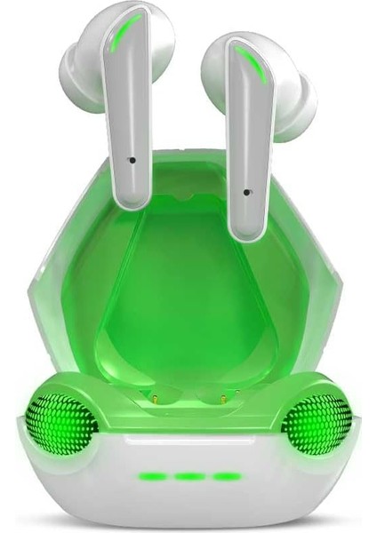 PGS104 Kablosuz Bluetooth Kulak Içi Gaming Oyuncu Kulaklık Beyaz