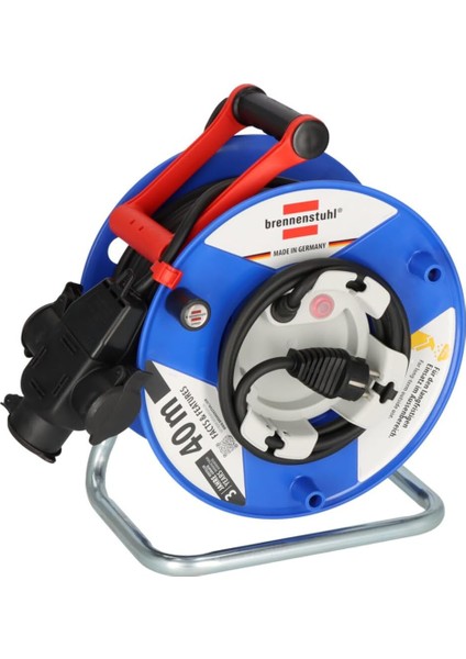 Garant IP44 Lisanslı 38+2 Metre 3 Soketli 3g1.5 Makaralı Kablo