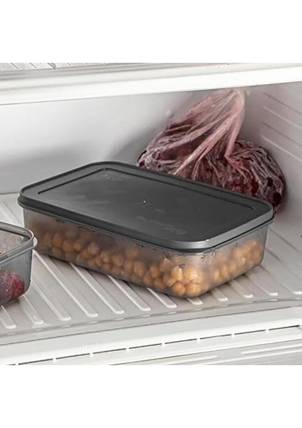 No Frost Silikon Yumuşak Kapalı Saklama Kabı Dondurucu ve Buzluk Saklama Kabı 1500ML, Kapaklı No Frost Saklama Kabı 1500ML, Derin Dondurucu Saklama Kabı 1500ML