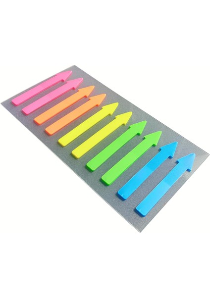 Şeffaf Renkli Yapışkanlı Not Kağıdı Işaret Şerit (Işaret 6)