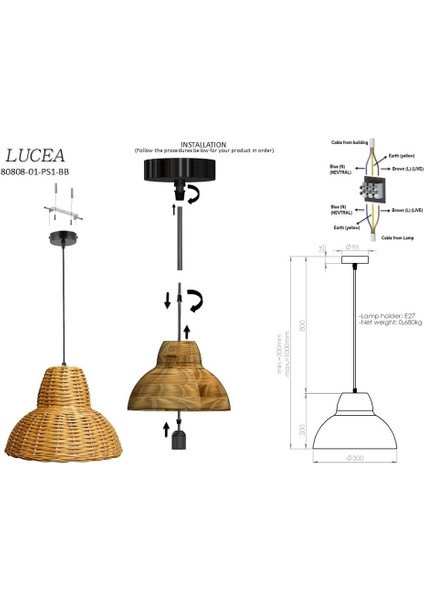 Casame K.boy Bamboo Tekli 1XE27 fiyatları