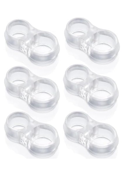 Home Plastik 6'lı Kapı Kolu Pencere Stoperi, Kapı Arkası Duvar Koruyucu Tampon, Silikon Durdurucu (12) modelleri