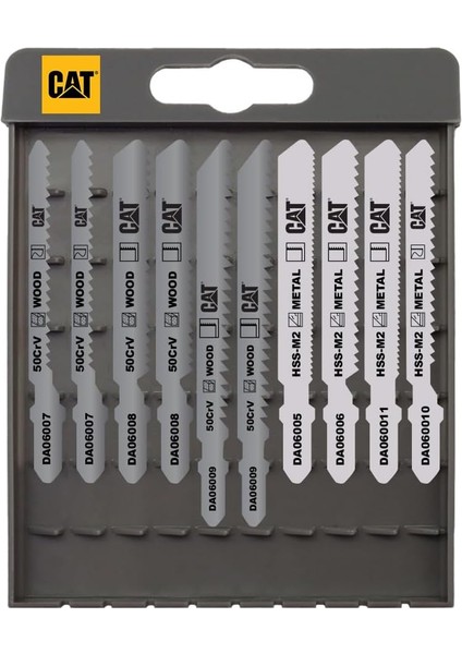 DA06901 Profesyonel Metal/ahşap Hassas/kaba Kesim Dekupaj Testere Ucu 10 Parça