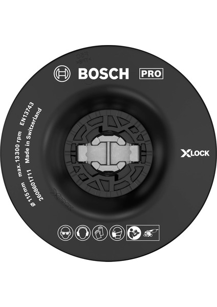 Professional Accessories X-Lock Aksesuarları, Fiber Disk Tabanları, Gri, 1 Adet