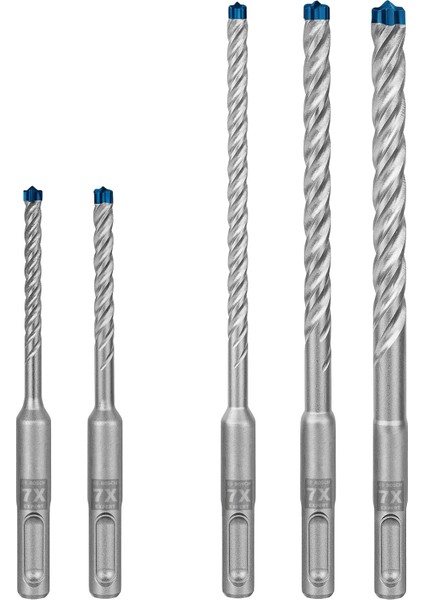Professional Accessories 5 Parça Expert Sds Plus-7x Kırıcı Delici Delme Uçları (Yumuşak Taş, Sert Taş, Beton, Donatılı Beton, Beton Bina Bloku, Ø 5-10 Mm, Aksesuar Kırıcı Delici)