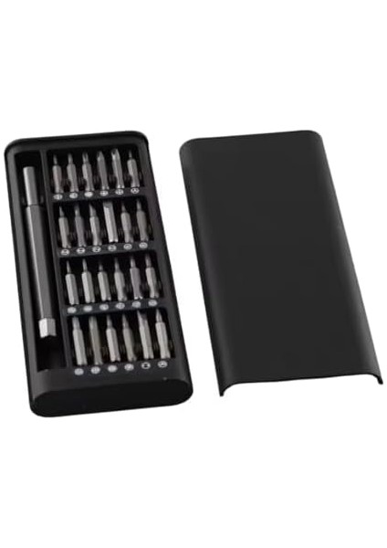 Seti 25 Parça Çelik Uç Hassas Mıknatıslı Tornavida Özel Tasarım Dağılmaz Kutulu modelleri