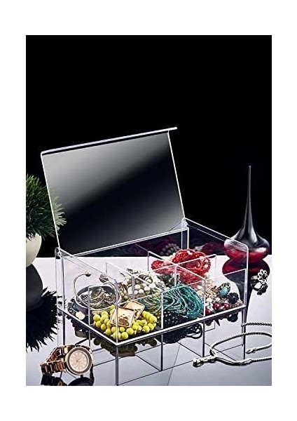 Akrilik Çay Kutusu 6 Bölmeli Kapaklı Poşet Bitki Çayı Saklama Kabı - Akrilik Pratik ve Şık Akrilik Çay Kutusu - 6 Bölmeli Kapaklı Poşet ve Bitki Çayı Saklama Kabı modelleri