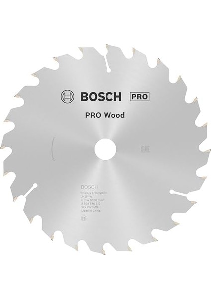 Daire Testere Bıçağı, Gri, 190X20/16X2,6 Mm, 24, 1 Adet modelleri