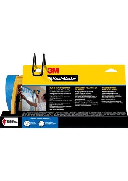 M3000 Pak Hand-Masker Pre Katlanmış Kapatma Filmi Kit - Sarı/mavi/siyah