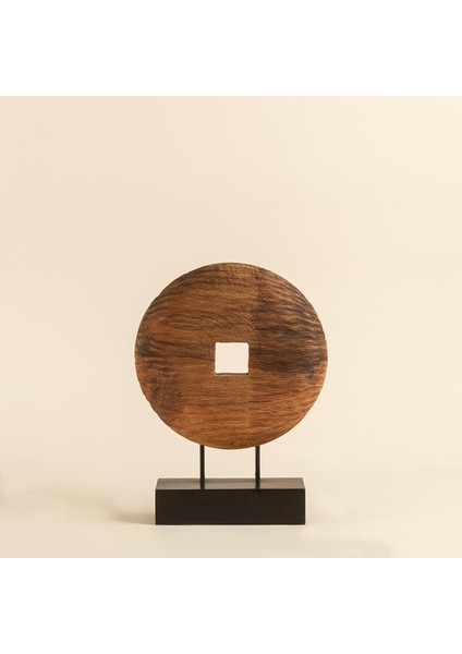 Tenggara Standlı Dekoratif Obje 44 cm Natural