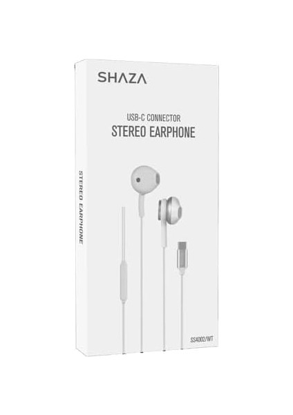 Stereo Ses Silikonlu Type-C Kablolu Kulaklık Beyaz fiyatları