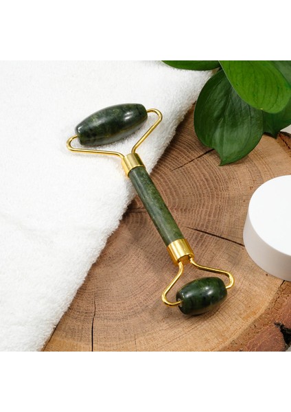 Yeşim Taşı Masaj Aleti Çift Taraflı Jade Roller