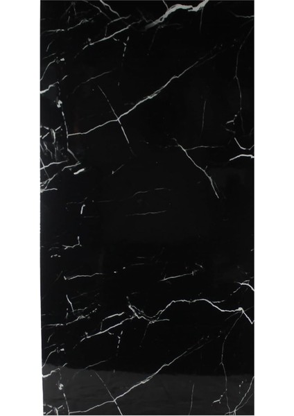 Siyah Mermer Desenli Kendinden Yapışkanlı Duvar Kağıdı - Banyo & Mutfak Yenileme