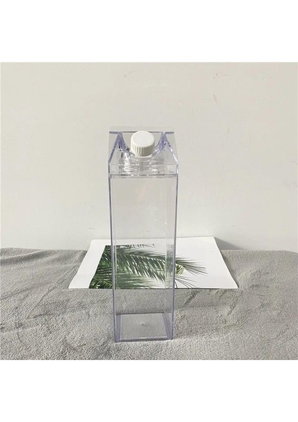 Süt Kutu Tasarımlı Su Kahve Içecek Şişesi | Cam Değildir | Kahve ve Sunum Bardağı ve Matarası 500-600ML