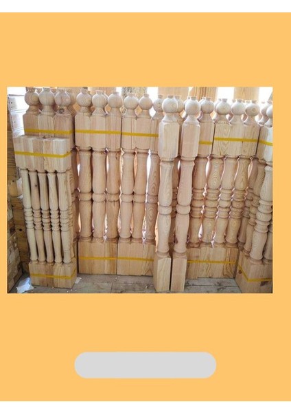 Ahşap Merdiven Baba – 95 cm Çam Dekoratif Başlangıç ve Bitiş Direği (10’lu Set) fırsatları