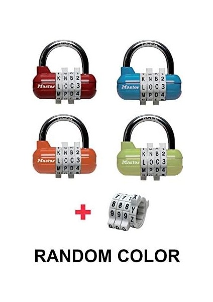 Lock 1534EURD Şifreli Kilit Veya Harf, Rastgele Renk, 5,9 x 6,4 x 2,6 cm fiyatları