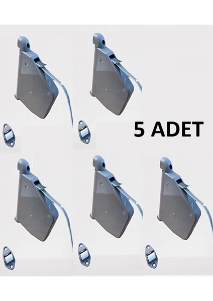 5 Adet Panjur Makarası Panjur Ipi Gri 5 Metre