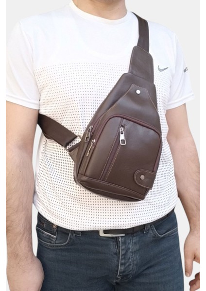 Hakiki Deri Göğüs Çantası Küçük Boy Bodybag LD535 fiyatları