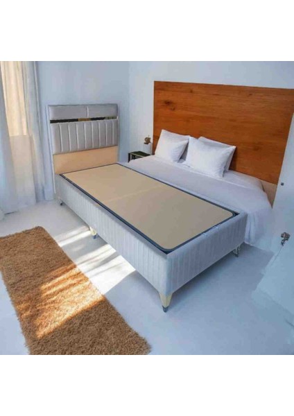 Silver Baza Başlık Comfort Yaylı Pedli Yatak Açık Kahverengi fiyatları