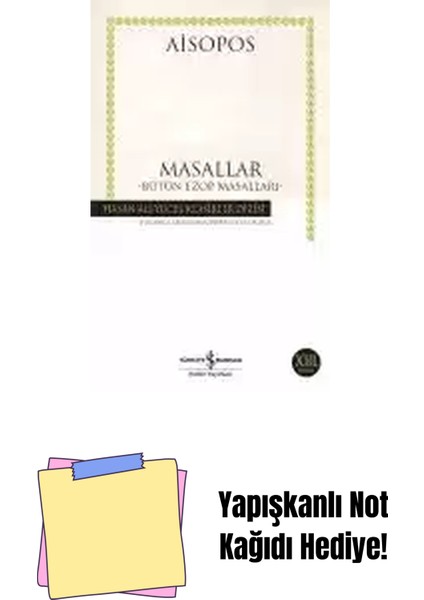 Masallar -Bütün Ezop Masalları- + Yapışkanlı Not Kağıdı