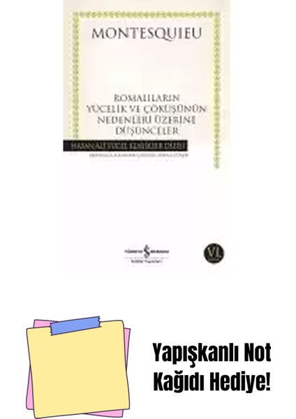 Romalıların Yücelik ve Çöküşünün Nedenleri Üzerine Düşünceler + Yapışkanlı Not Kağıdı