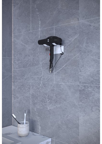 Metal 4’lü Set | Tuvalet Kağıtlık, Havlu Askısı, Kağıt Havluluk ve Fön Makinesi Tutucu | Paslanmaz, Yüksek Taşıma Kapasiteli, Banyo & Mutfak