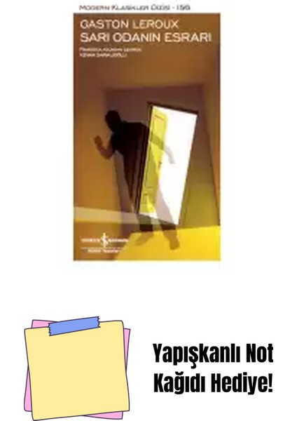 Sarı Odanın Esrarı – Sert Kapak + Yapışkanlı Not Kağıdı