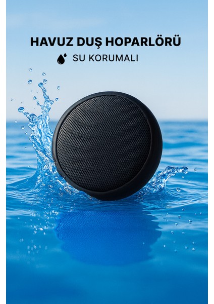 Bluetooth Hoparlör & Sarjlı Hoparlör Rgb Işıklı Havuz Duş Hoparlörü Su Geçirmez Kablosuz Taşınabilir