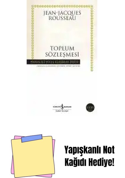 Toplum Sözleşmesi + Yapışkanlı Not Kağıdı