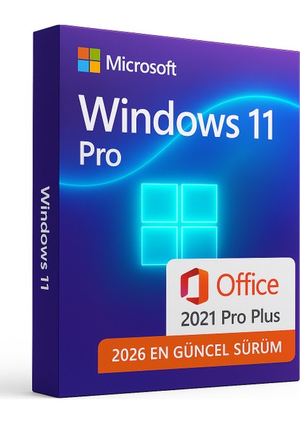 Windows 11 Pro + Office 2021 Pro Plus – 2026 Key Orijinal Lisans, Ömür Boyu (32&64 Bit) Anlık Teslimat fiyatları