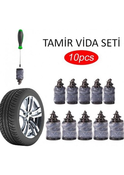 Motosiklet Araba Oto Lastik Tamir Kiti Kauçuk Vida Seti Lastik Yama Kolay Vida Lastik Yaması fiyatları