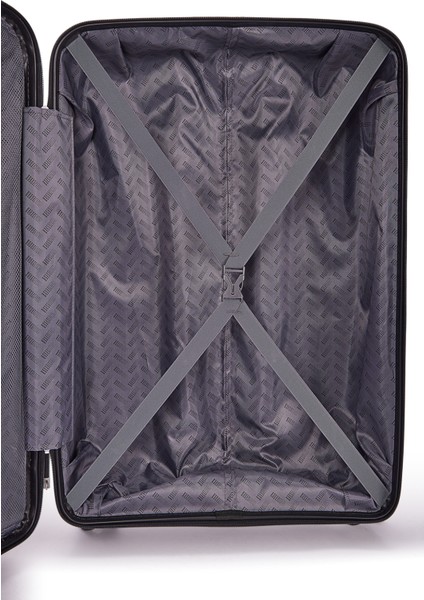 Benetton 2'li Set Orta ve Kabin Boy %100 Polipropilen Valiz Siyah 14BNT8001 indirimleri