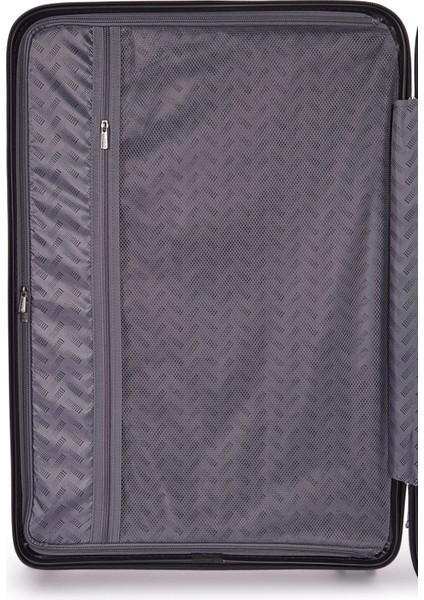 Benetton 2'li Set Orta ve Kabin Boy %100 Polipropilen Valiz Siyah 14BNT8001