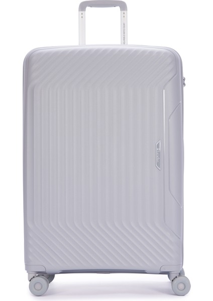 Benetton Büyük Boy %100 Polipropilen Valiz Açık Gri 14BNT8001