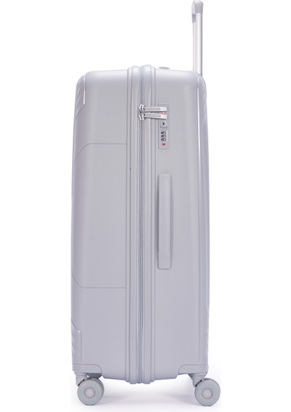 Benetton Büyük Boy %100 Polipropilen Valiz Açık Gri 14BNT8001 fiyatları
