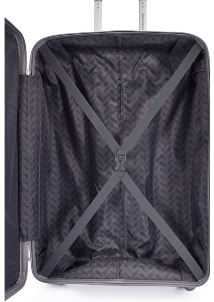 Benetton Büyük Boy %100 Polipropilen Valiz Açık Gri 14BNT8001 fırsatları