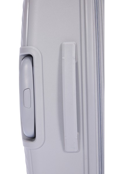 Benetton Büyük Boy %100 Polipropilen Valiz Açık Gri 14BNT8001