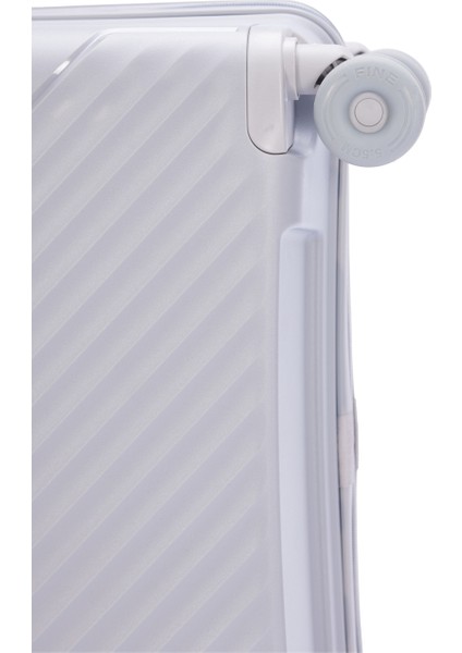 Benetton Büyük Boy %100 Polipropilen Valiz Açık Gri 14BNT8001