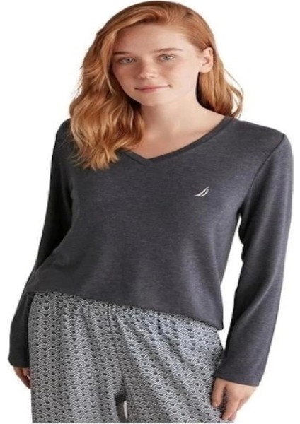 Nautıca W618 Kadın Patlı V Yaka Uzun Kollu Pijama Takımı fiyatları