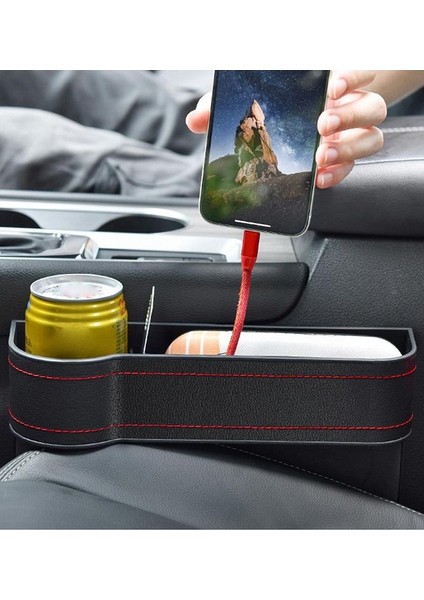 Deri Araç Araba Koltuk Arası Organizer Koltuk Arası Cep Boşluk Doldurma Organizeri Siyah fiyatları