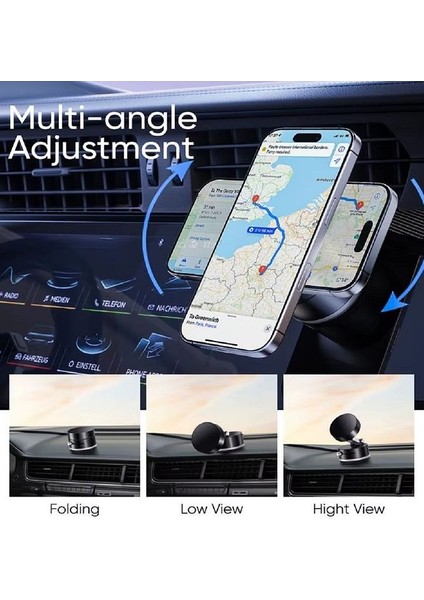 Yeni Nesil Oto Araç Manyetik Vantuzlu 360 Derece Telefon Tutucu Telefon Tutacağı indirimleri