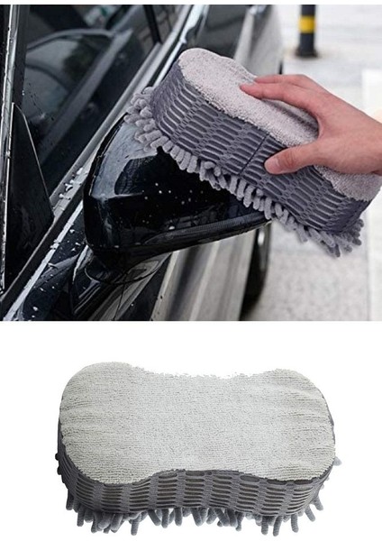 Premium Çift Taraflı Oto Araç Yıkama ve Cila Sünger Eldiveni fiyatları