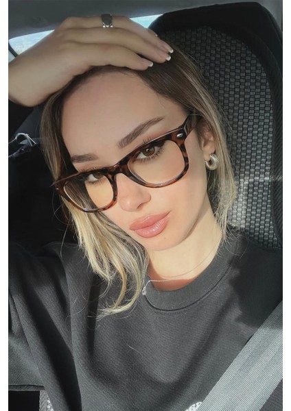 Wayfarer Rb Kadın Model Mavi Işık Koruyucu Gözlük Leopar Çerçeve