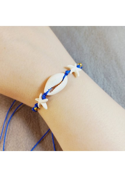 Deniz Kabuğu Yıldızlı Bileklik, Deniz Kabuğu Yıldızlı Örgü Makrome Bileklik, El Yapımı Ayarlanabilir Yazlık Bileklik, Makrome Bileklik, Yıldızlı Bileklik, Deniz Kabuğu Bileklik fırsatları