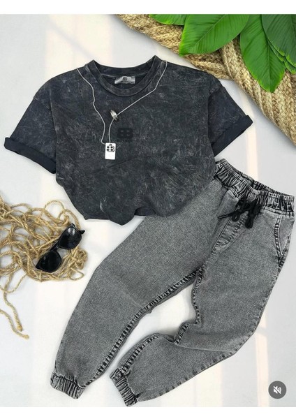 Yıkamalı Kot Takım | 4/12 Yaş Arası