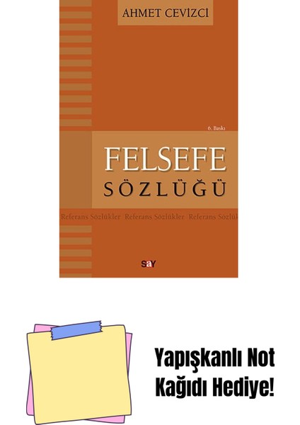Felsefe Sözlüğü + Yapışkanlı Not Kağıdı