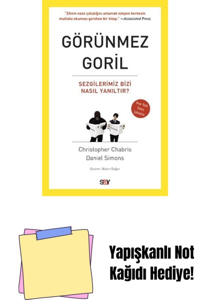 Görünmez Goril + Yapışkanlı Not Kağıdı